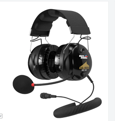 MicroAvionics Head Set, UL300 ANR/VOX-Intercom